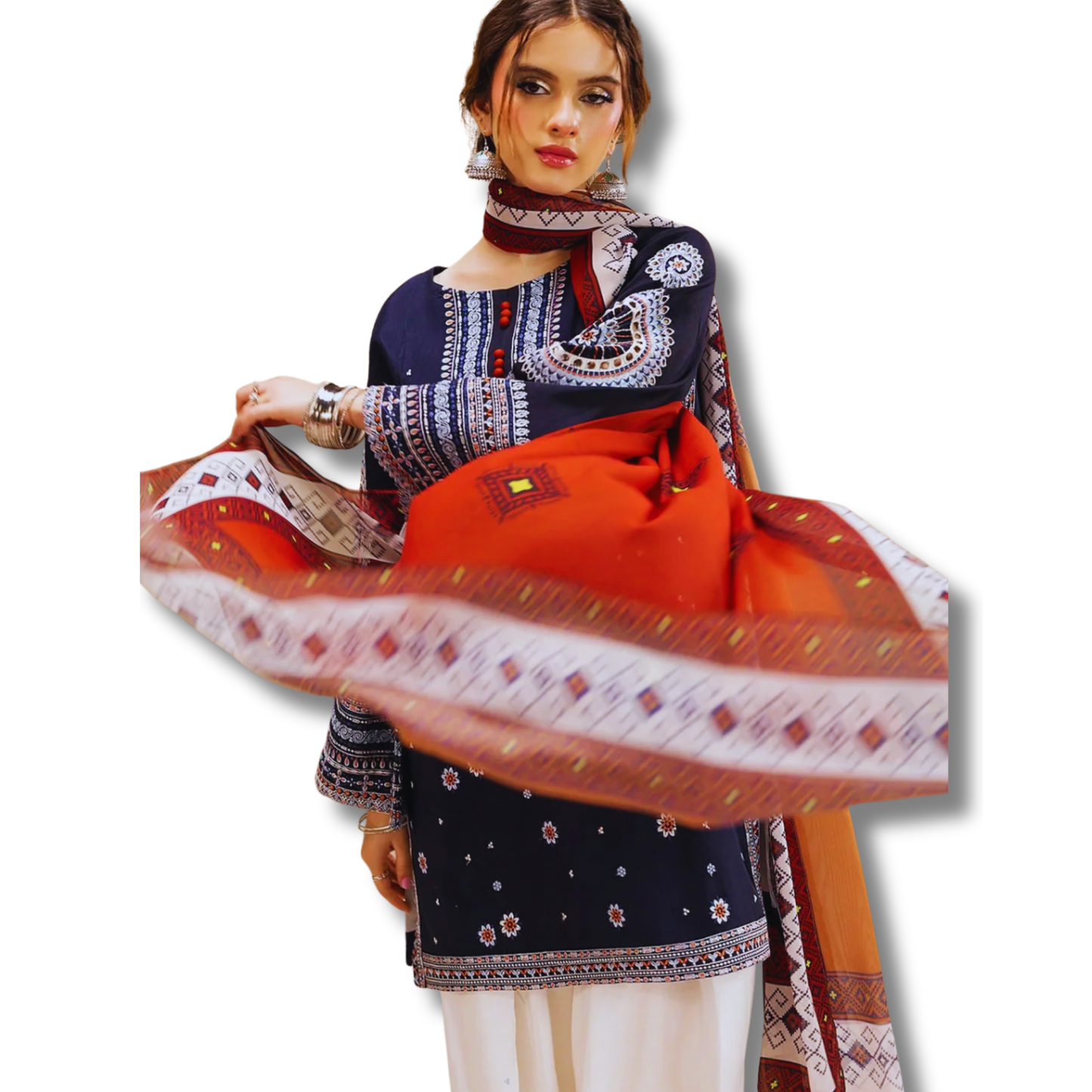Unstitched Premium Lawn- 3 Piece TL-88