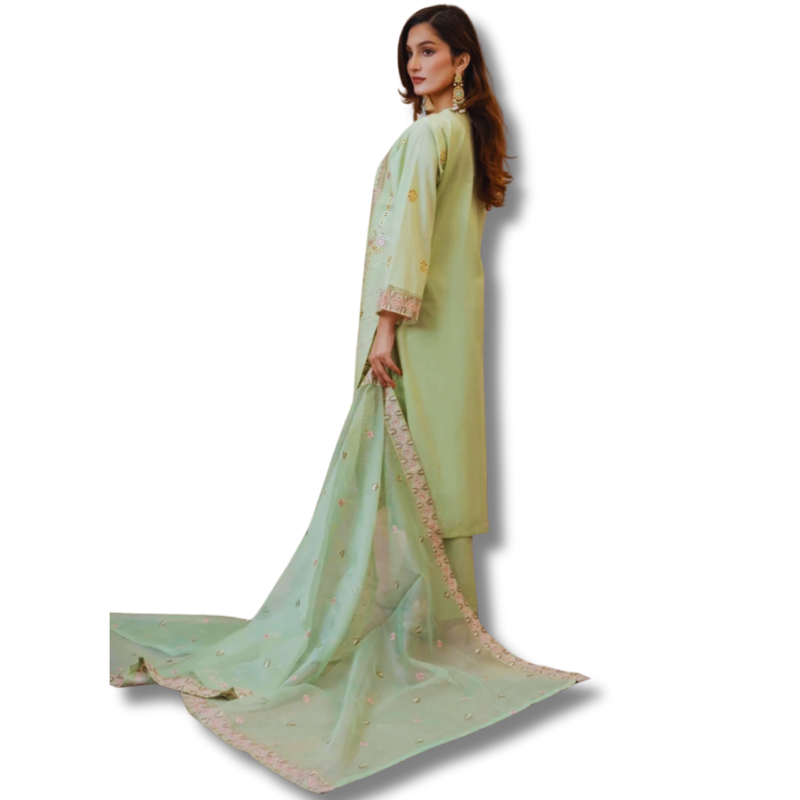 Stitched Luxury Lawn-3 Piece TL-150