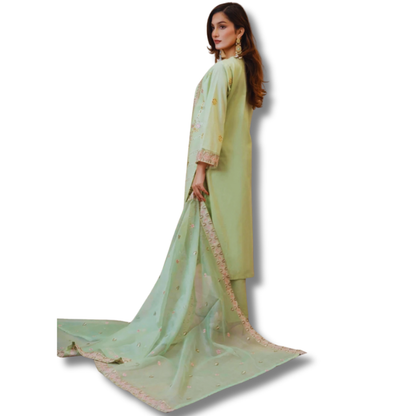 Stitched Luxury Lawn-3 Piece TL-150
