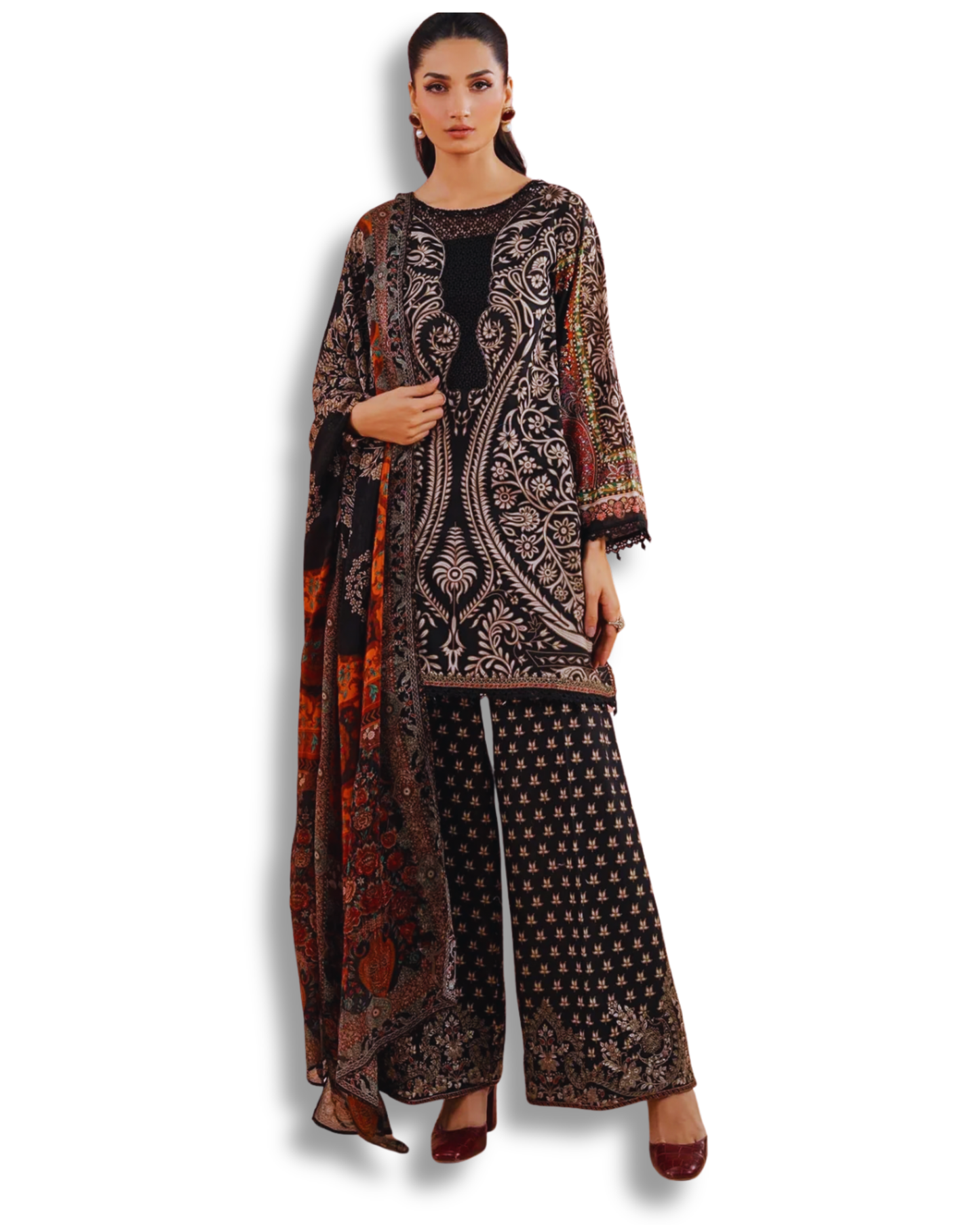 Unstitched Premium Lawn-3 Piece TL-42