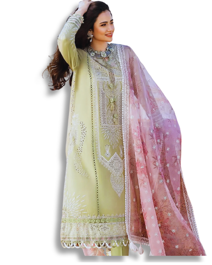 Unstitched Premium Lawn-3 Piece TL-22