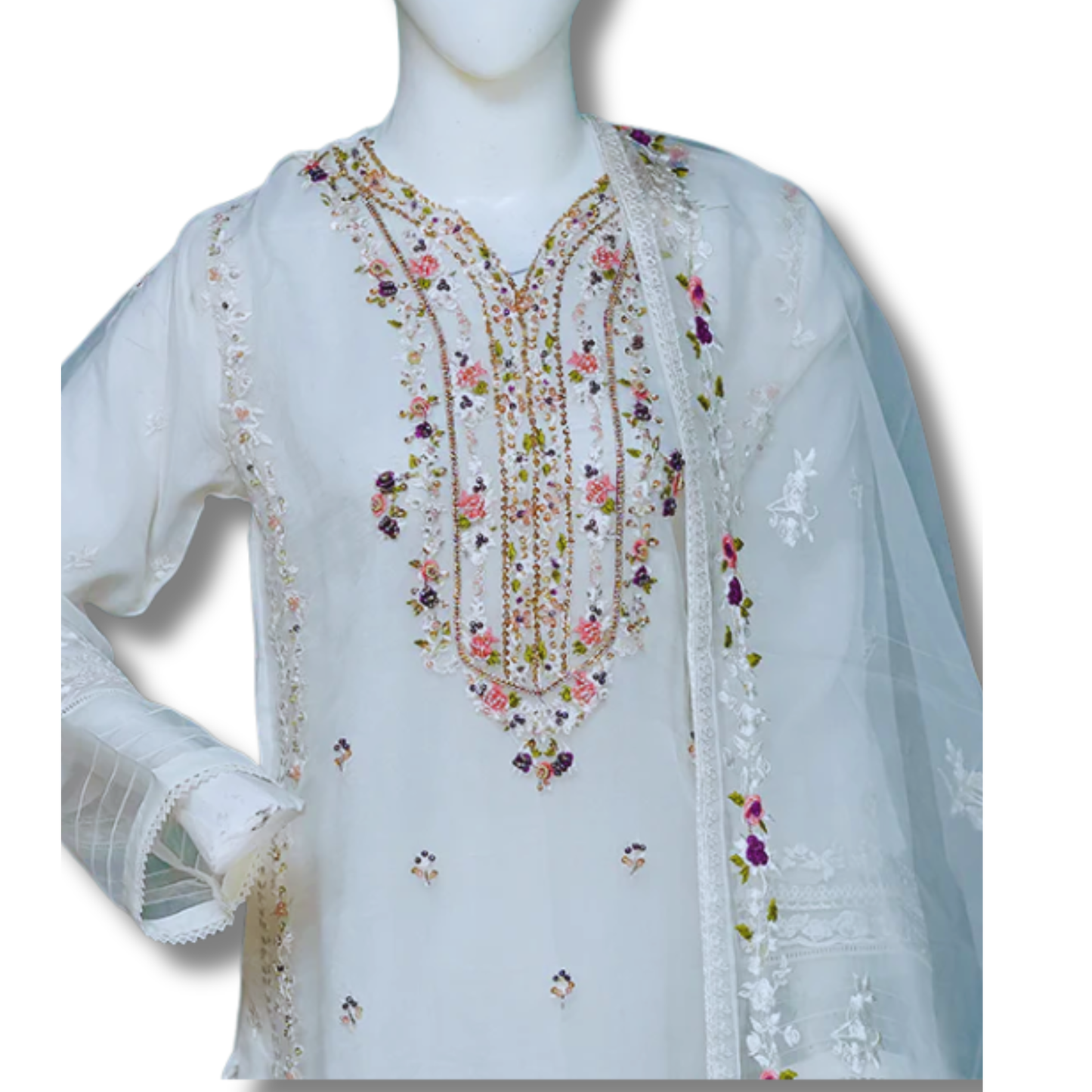 Stitched Luxury Suit- 3 Piece TL-137