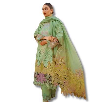 Unstitched Premium Lawn-3 Piece TL-77