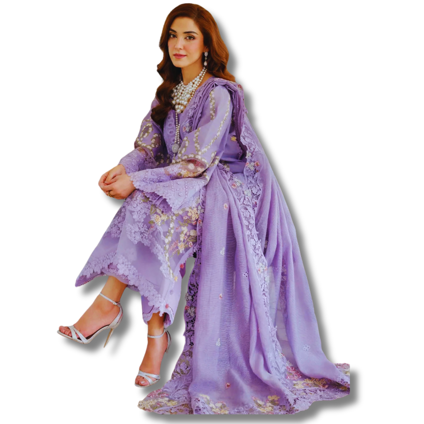Unstitched Premium Lawn-3 Piece TL-57