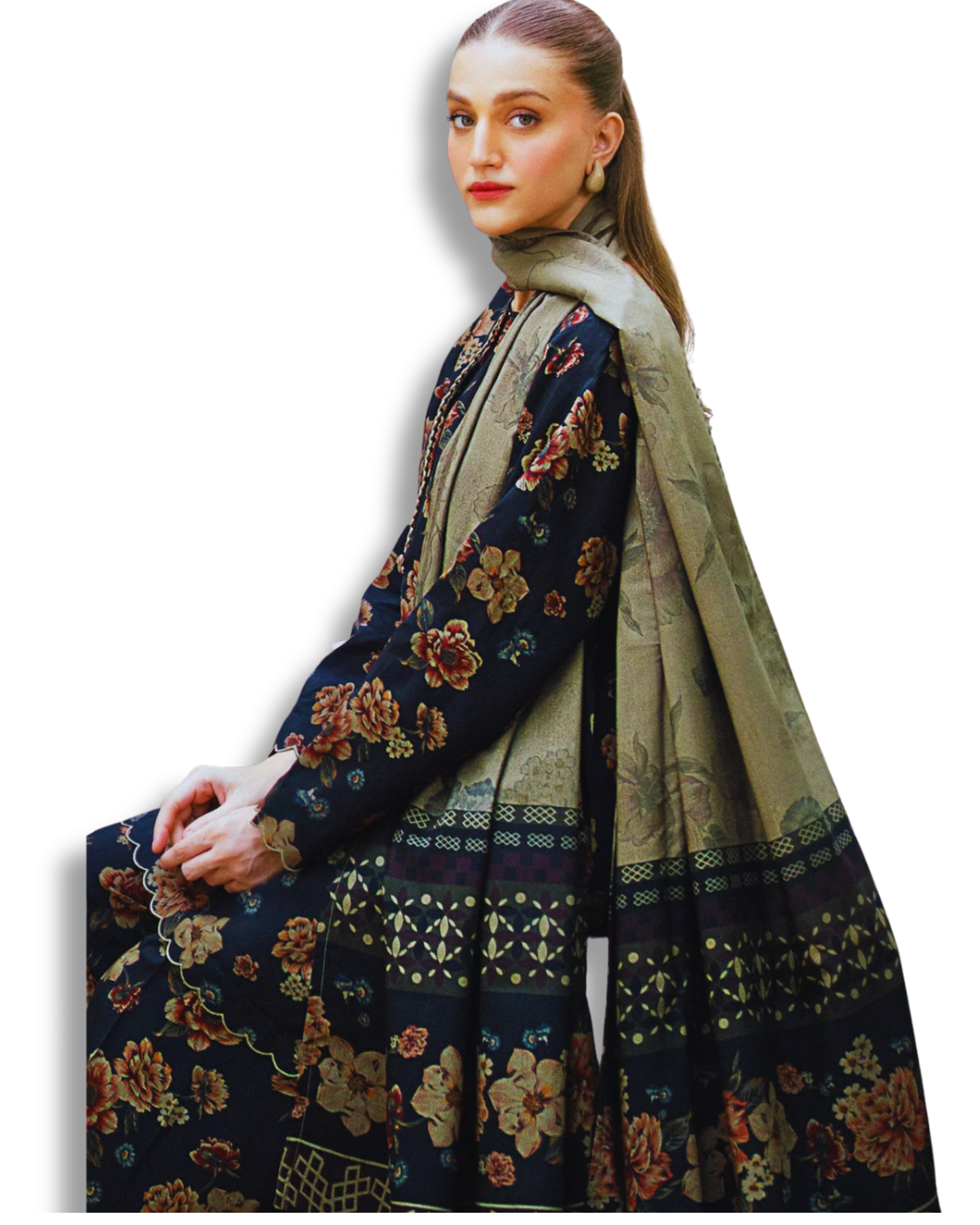 Unstitched Premium Lawn-3 Piece TL-29