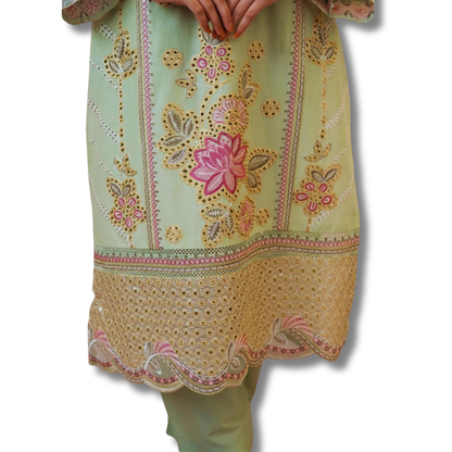 Stitched Luxury Lawn-3 Piece TL-150