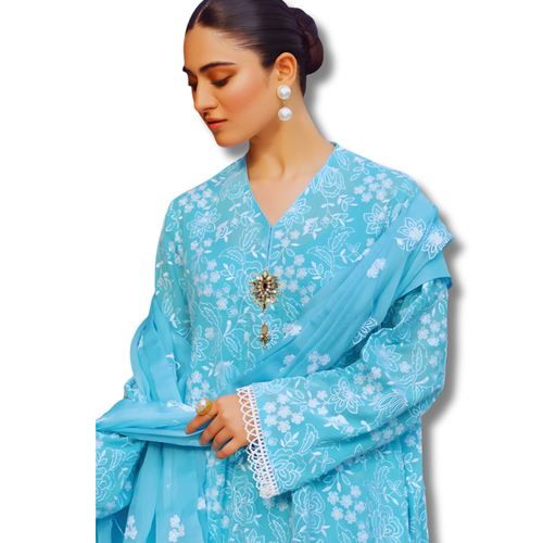 Unstitched Premium Lawn-3 Piece TL-90