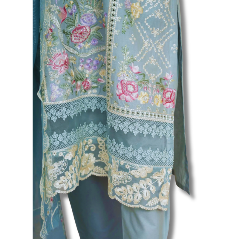 Stitched Luxury Lawn-3 Piece TL-152