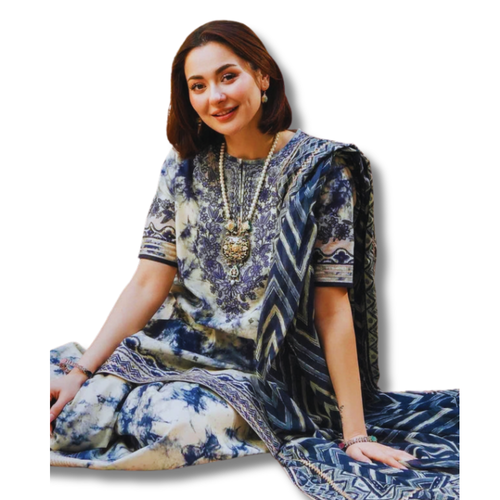 Unstitched Premium Lawn-3 Piece TL-92