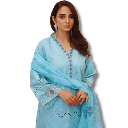 Stitched Premium Lawn-3 Piece TL-142