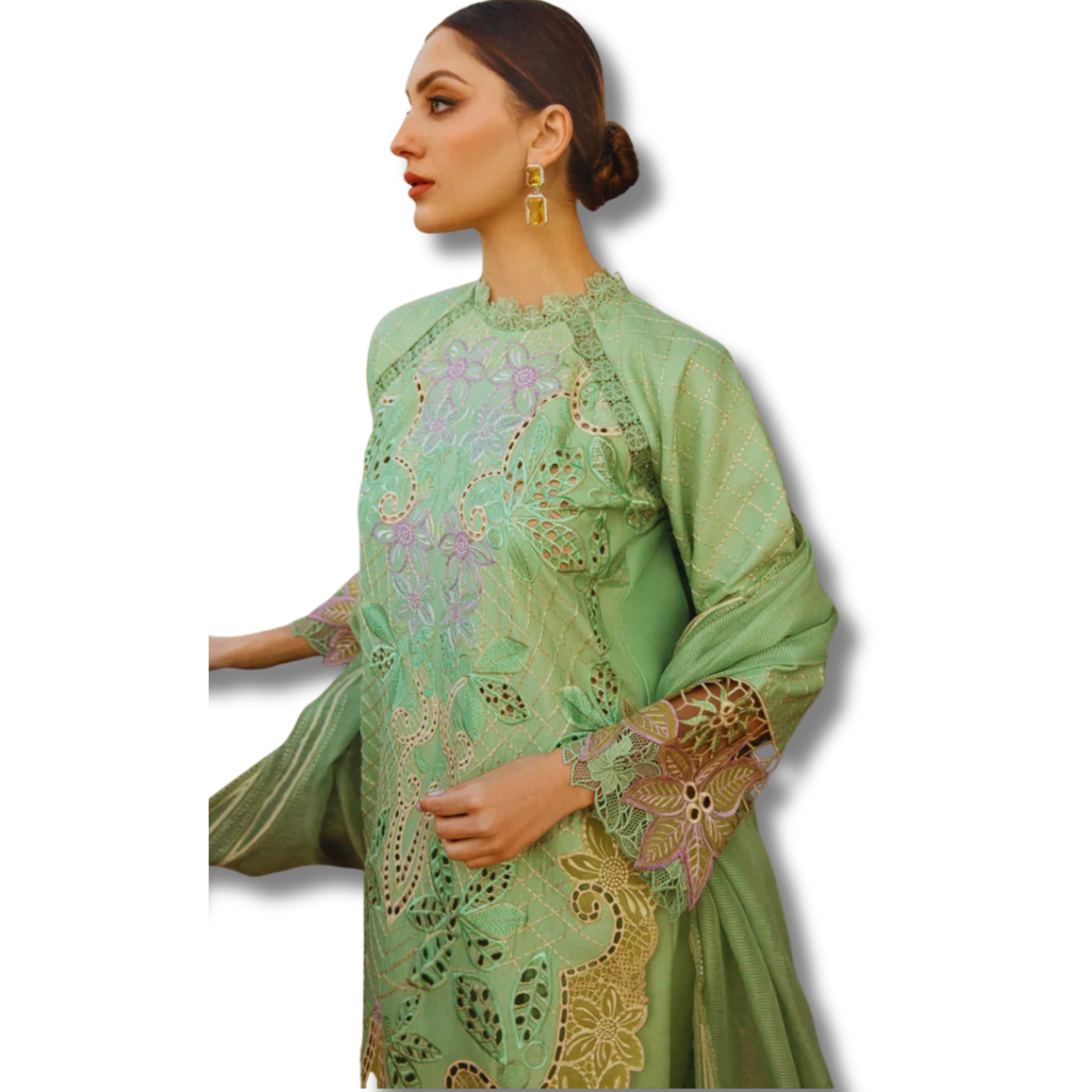 Unstitched Premium Lawn-3 Piece TL-77