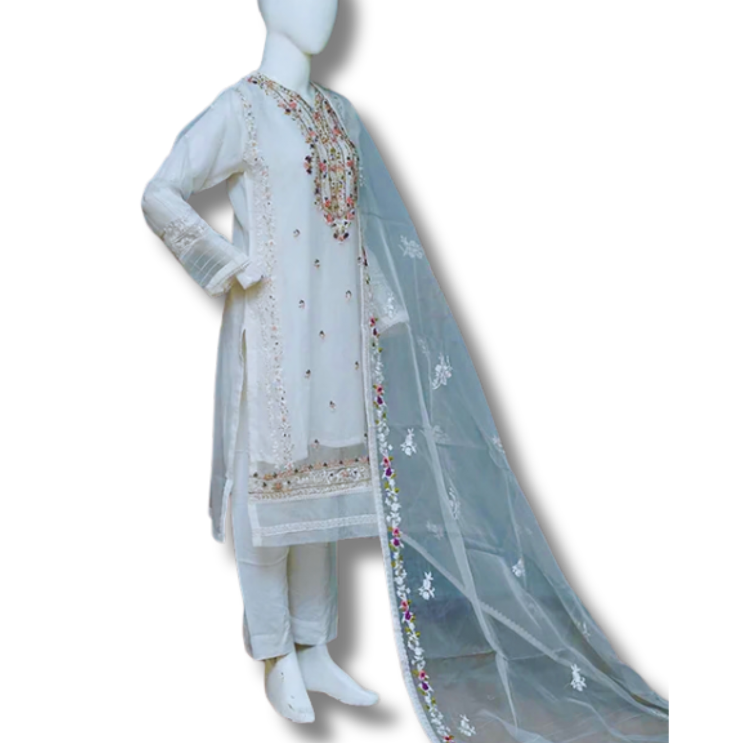 Stitched Luxury Suit- 3 Piece TL-137