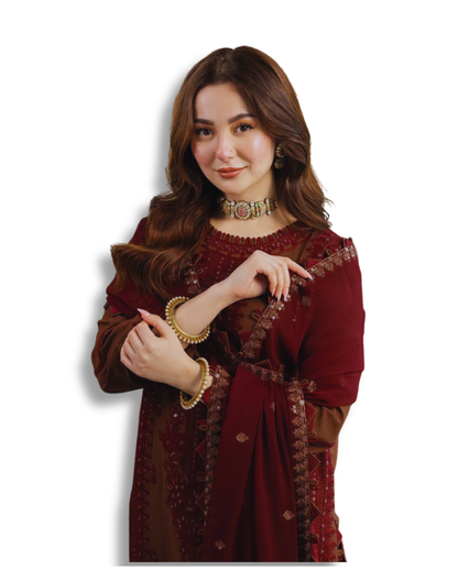 Unstitched Premium Lawn-3 Piece TL-28