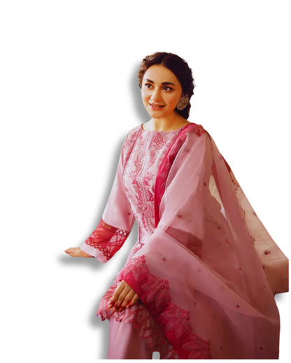 Teal Pink 3PC   TL-21 TheLaraib