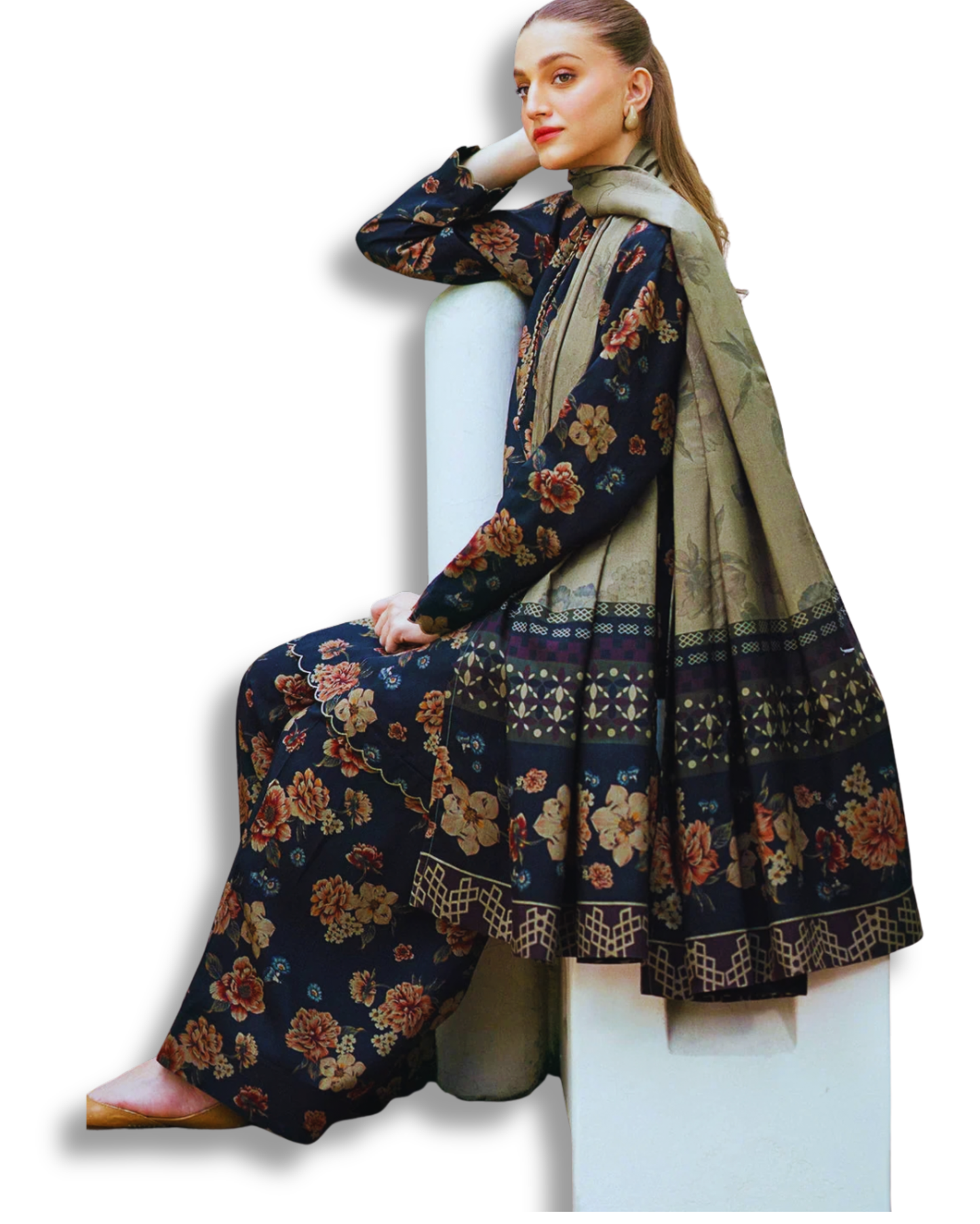 Unstitched Premium Lawn-3 Piece TL-29