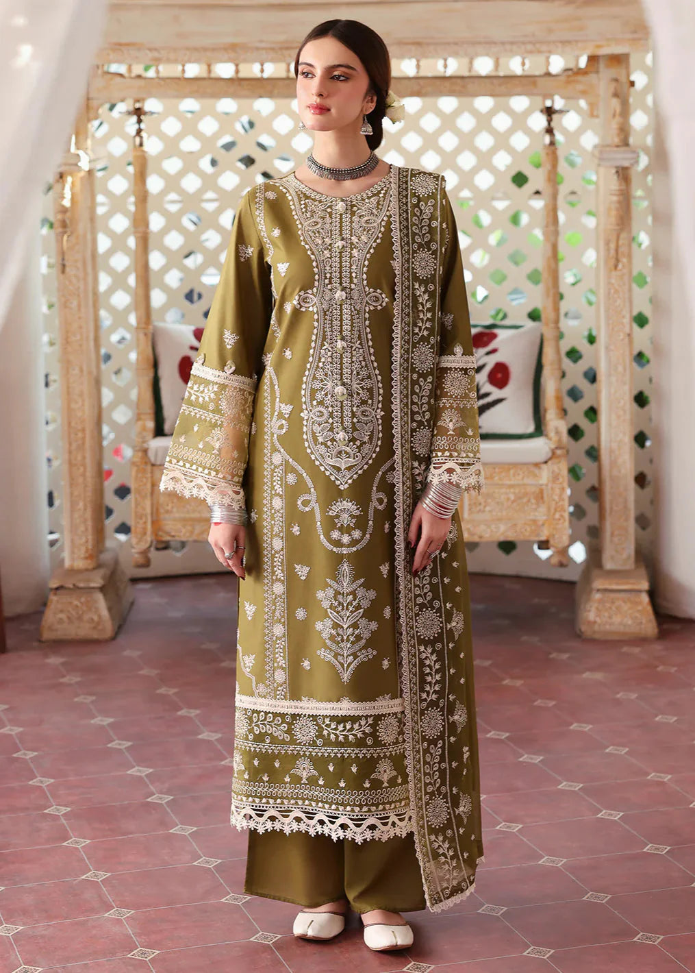 Unstitched Premium Lawn-3 Piece TL-75