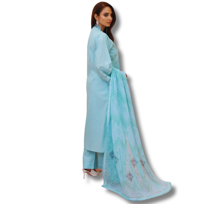 Stitched Premium Lawn-3 Piece TL-142