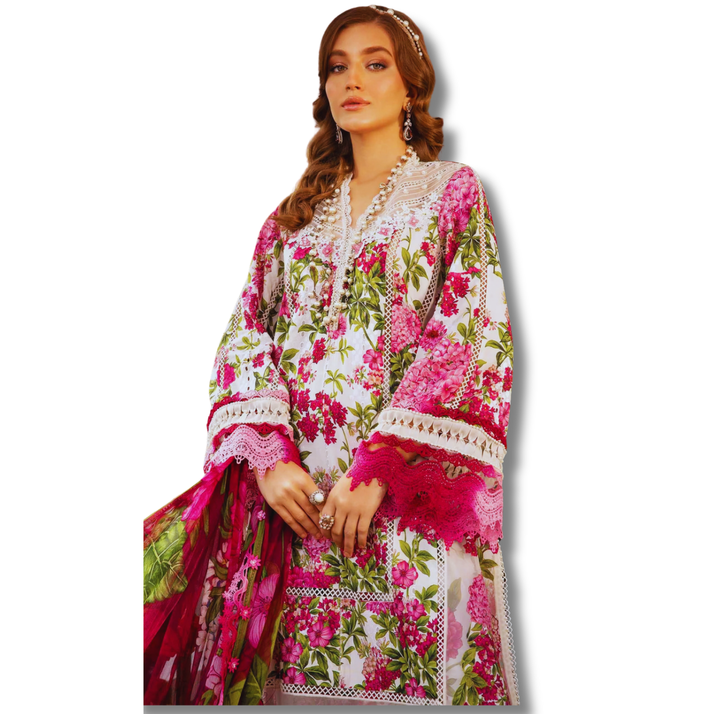 Unstitched Premium Lawn-3 Piece TL-65