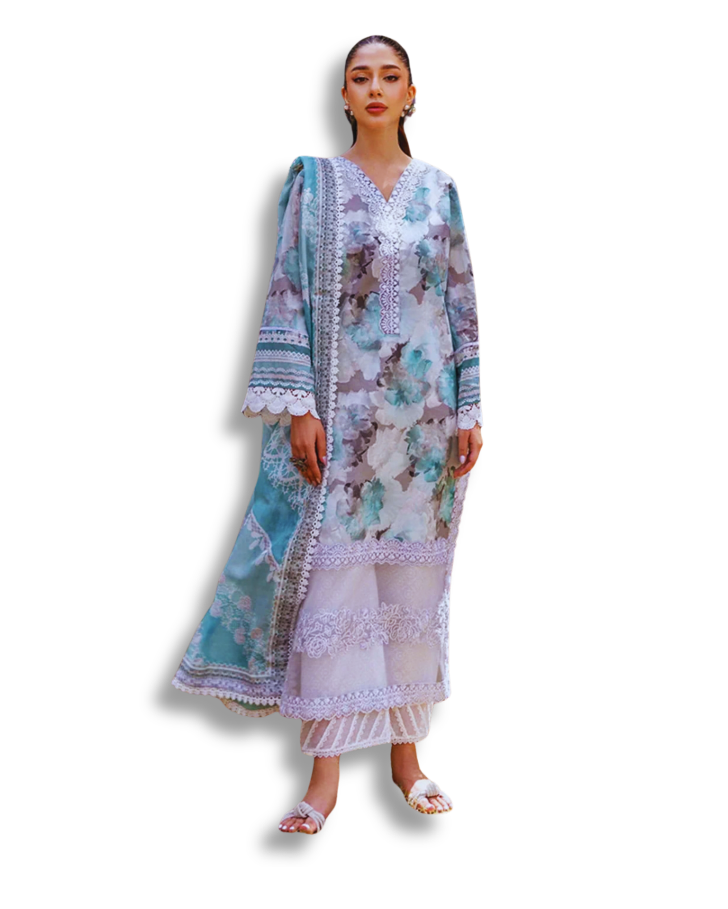 Unstitched Premium Lawn-3 Piece TL-50