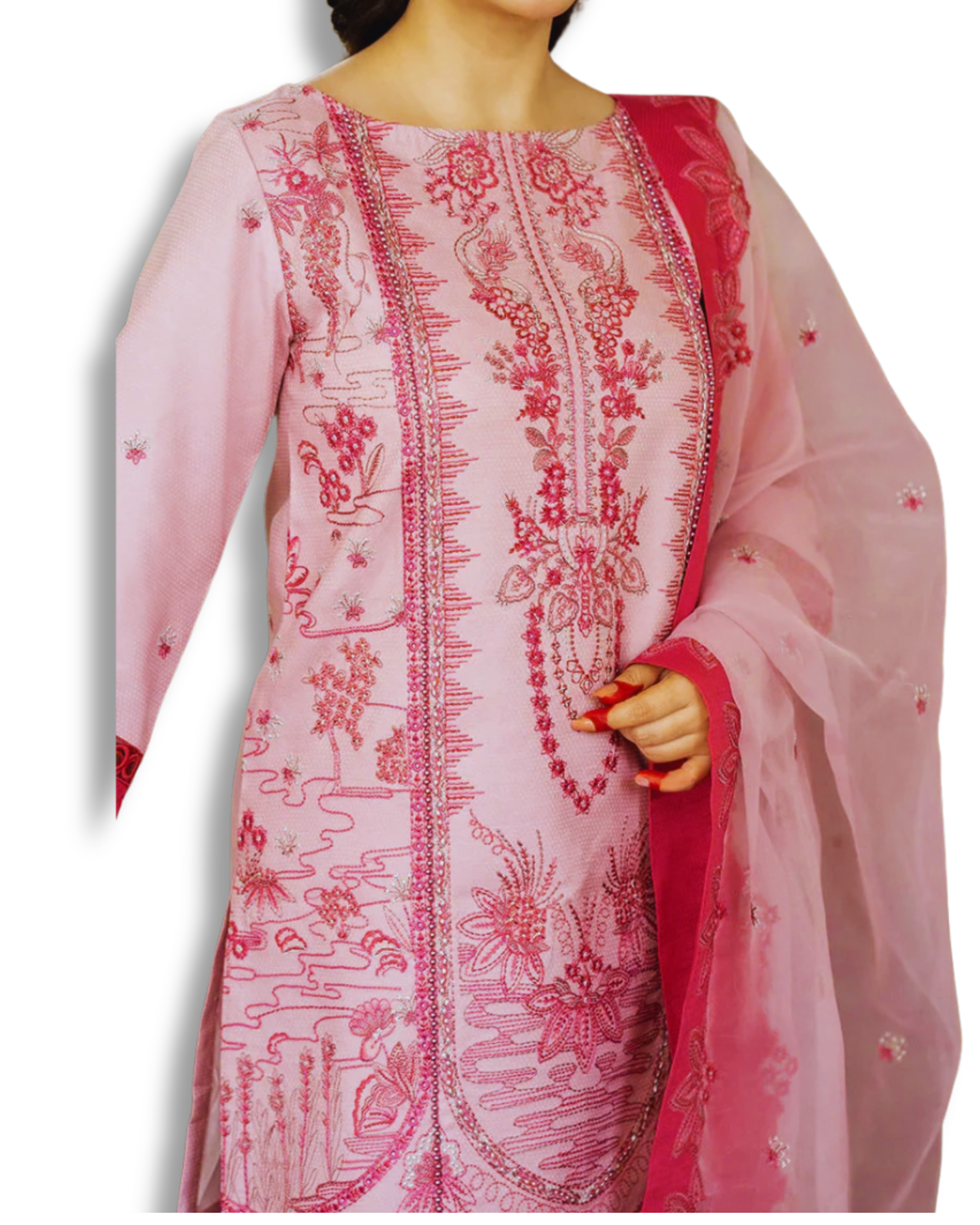 Teal Pink 3PC   TL-21 TheLaraib
