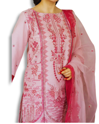 Teal Pink 3PC   TL-21 TheLaraib