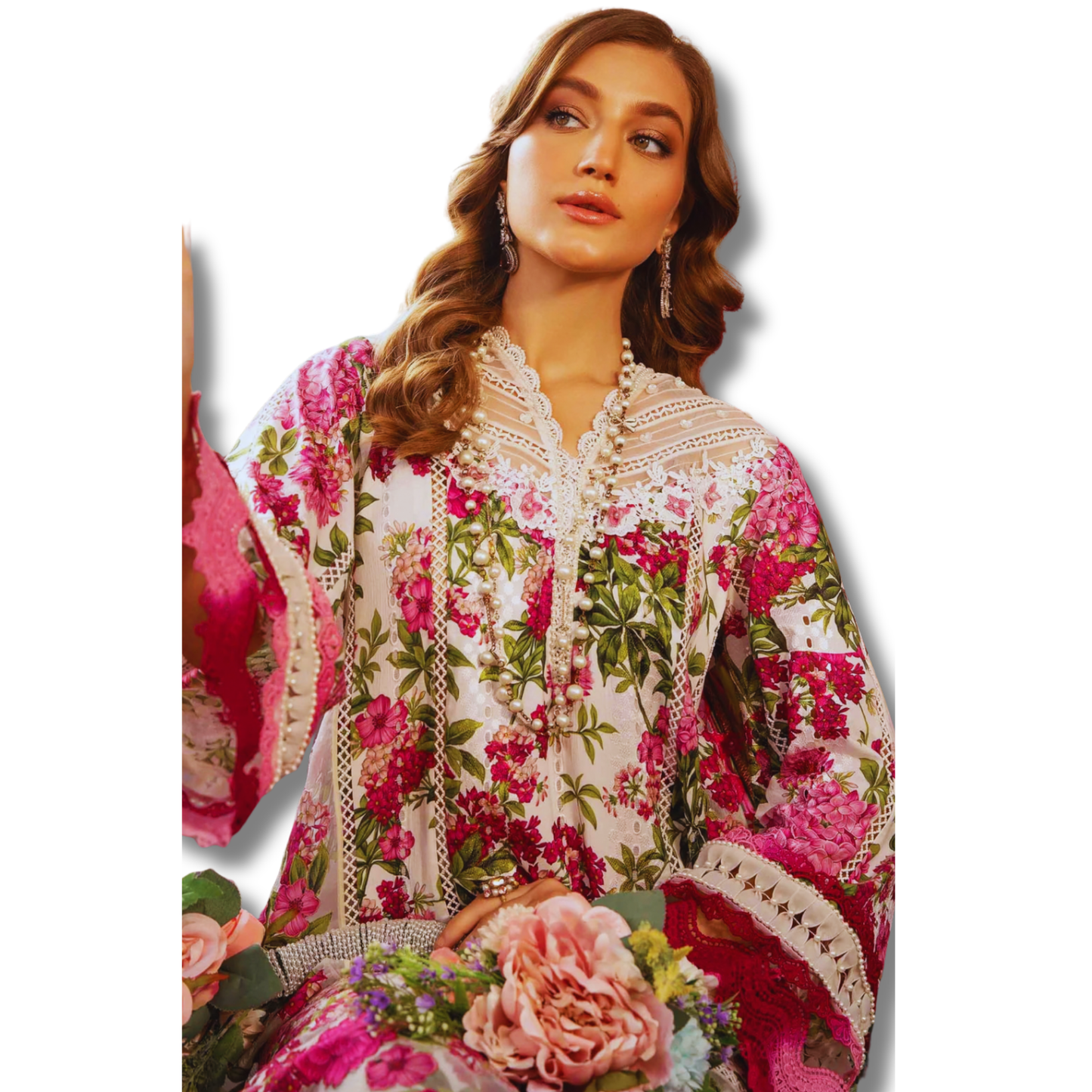 Unstitched Premium Lawn-3 Piece TL-65
