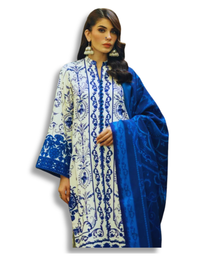 Unstitched Premium Lawn-3 Piece TL-32