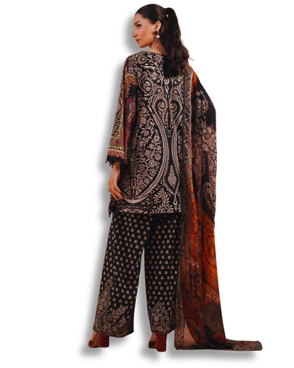Unstitched Premium Lawn-3 Piece TL-42