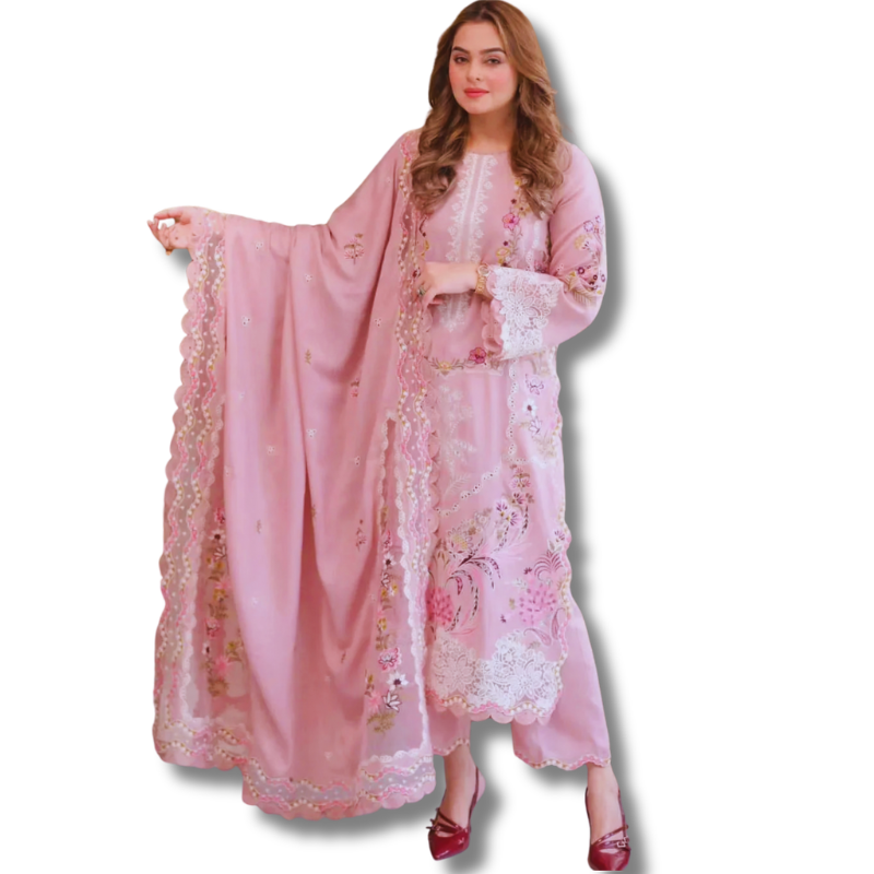 Salmon Pink  TL-104 TheLaraib
