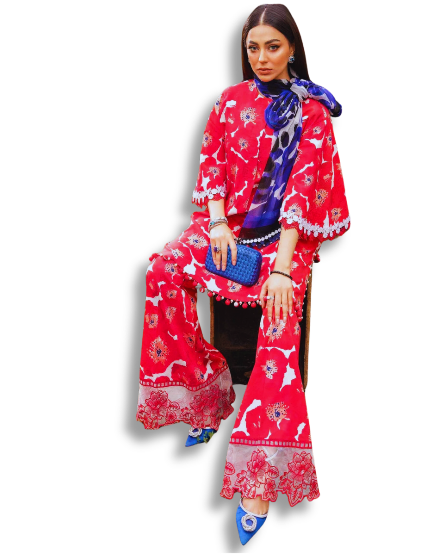 Unstitched Premium Lawn-3 Piece TL-43