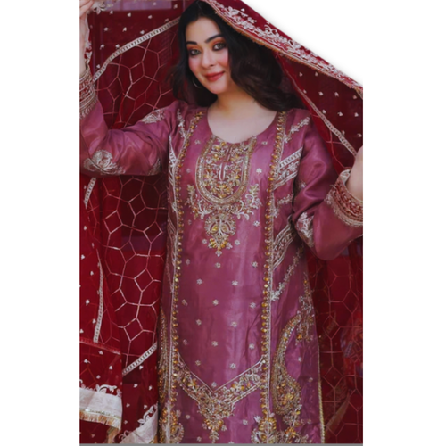 Stitched Luxury Lawn-3 Piece TL-132