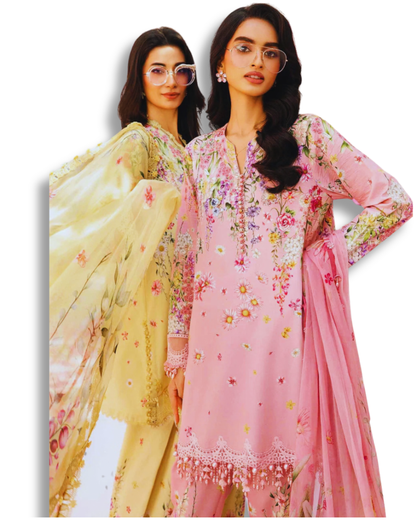 Unstitched Premium Lawn-3 Piece TL-35