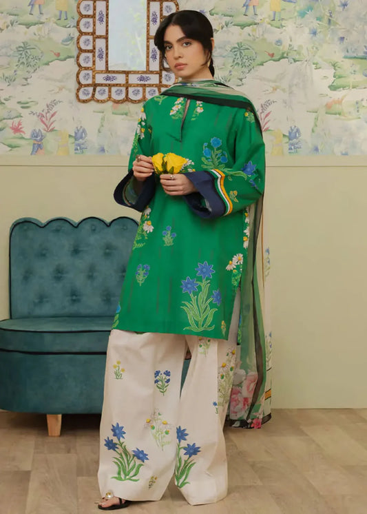Unstitched Premium Lawn-3 PieceTL-45