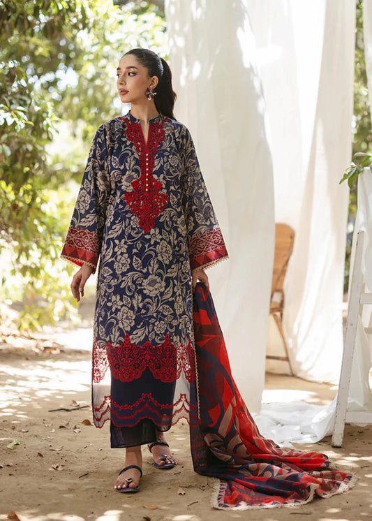 Unstitched Premium Lawn-3 Piece TL-52
