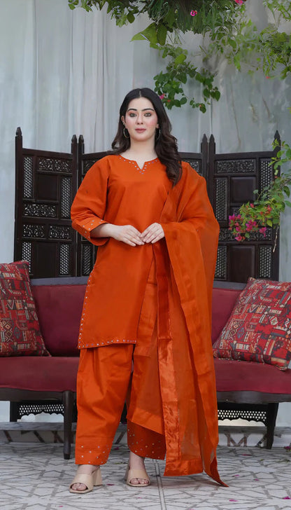 Farshi Shalwar Kameez 3PC Stitched. TL-95 TheLaraib