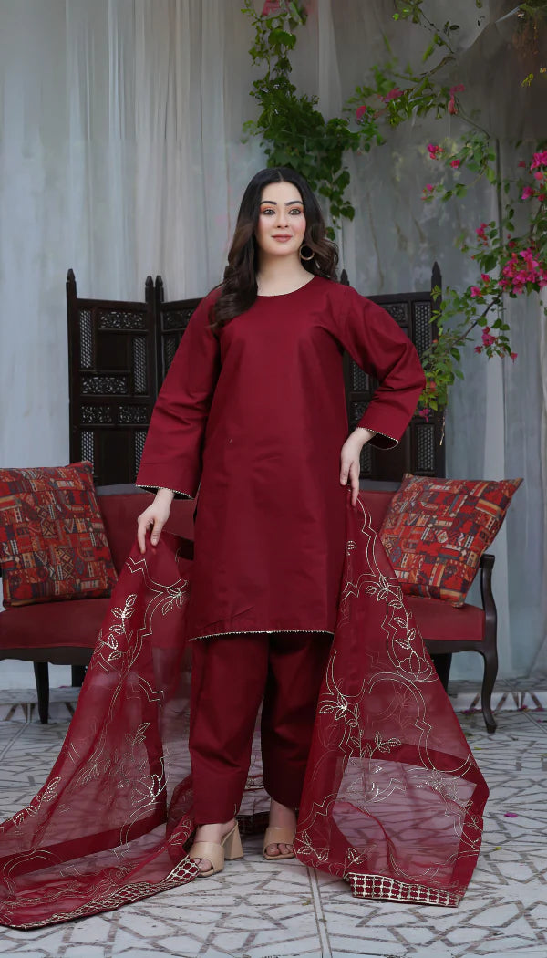 Farshi Shalwar Kameez 3PC Stitched.  TL-00 TheLaraib